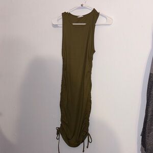 Ardene Olive Green Ruched Dress